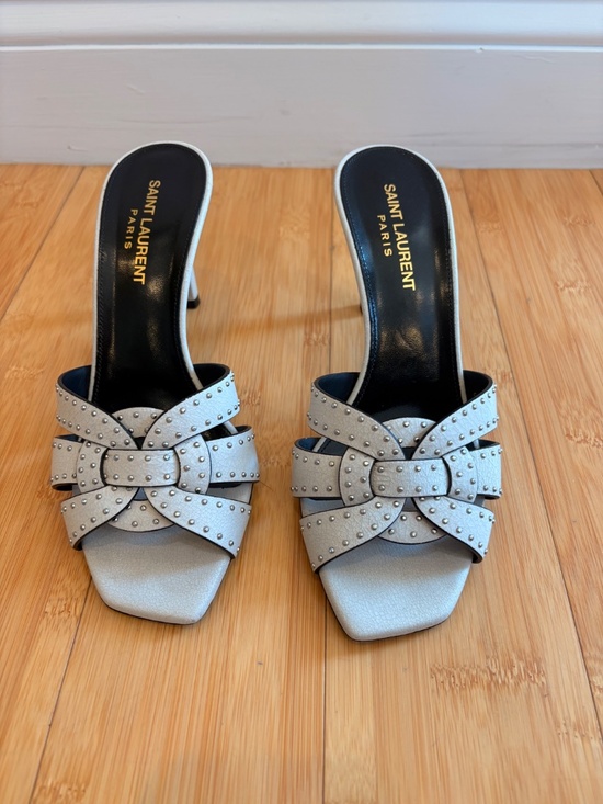 Saint Laurent Shoes - Saint Laurent Tribute 85 White studded size 37